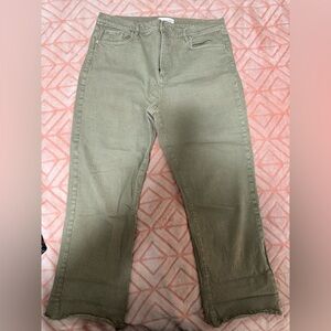 LOFT Olive Green Denim Pants